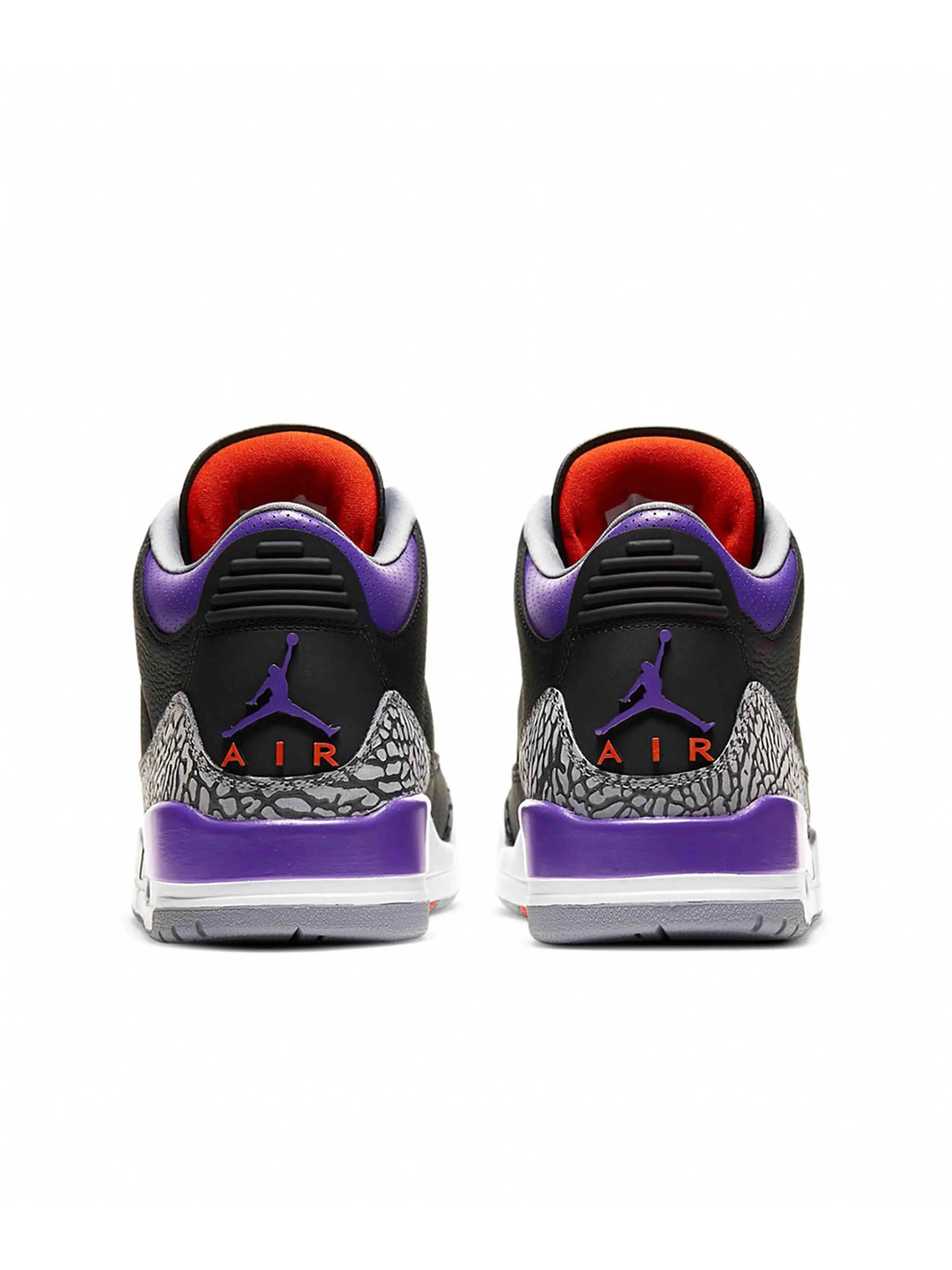 Nike Air Jordan 3 Retro Black Court Purple [Damaged Box]