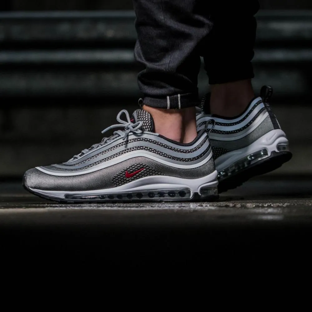 Nike Air Max 97 Ultra Metallic Silver-Varsity Red