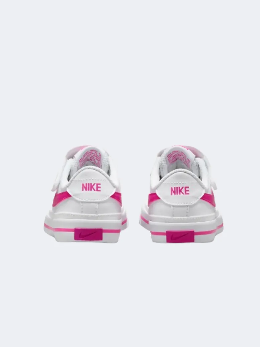 Nike Court Legacy Ps-Boys Lifestyle Shoes White/Laser Fuchsia