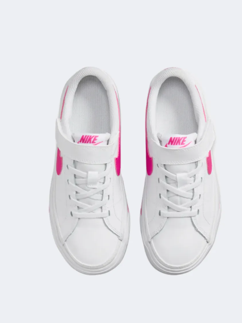 Nike Court Legacy Ps-Boys Lifestyle Shoes White/Laser Fuchsia