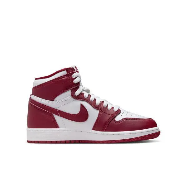 Nike Kid's Air Jordan 1 Retro High OG Shoes - White / Team Red