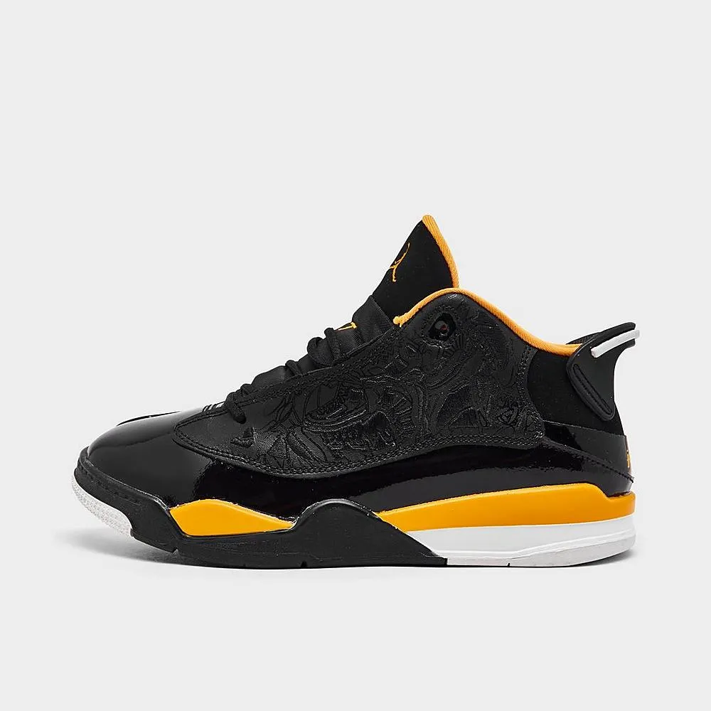 Nike Kid's Jordan Dub Zero Shoes - Black / Taxi Yellow / White / Icy Blue