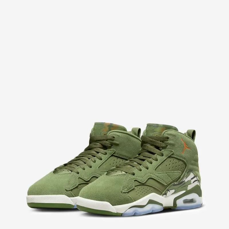 Nike Kid's Jordan MVP GS Shoes - Sky J Light Olive / Bright Mandarin / Black / Sail