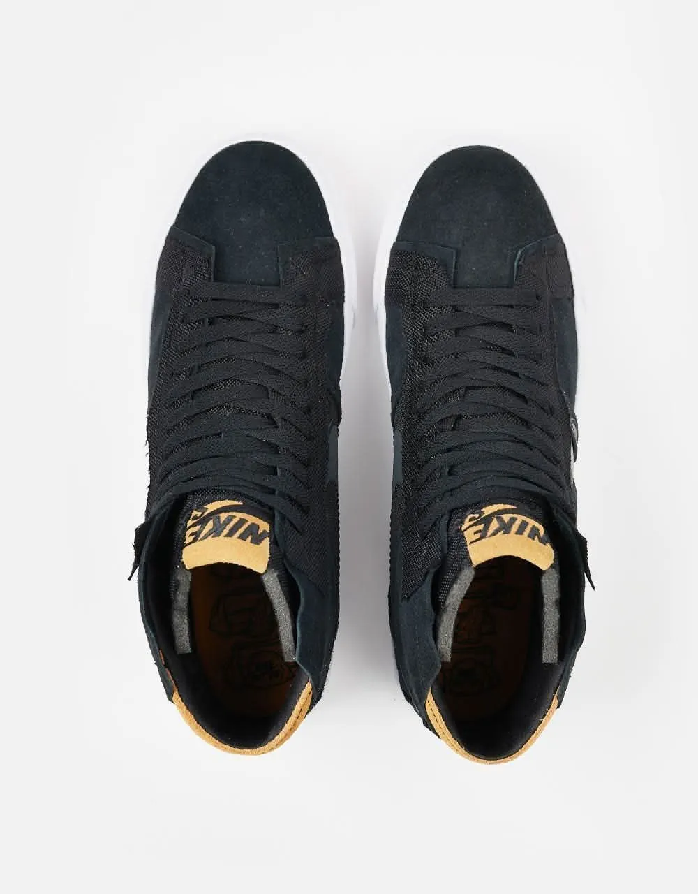 Nike SB Zoom Blazer Mid Premium Skate Shoes - Black/Anthracite-Black-White