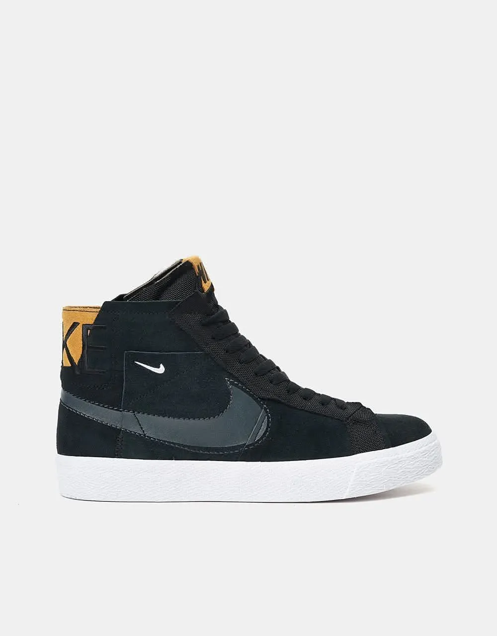 Nike SB Zoom Blazer Mid Premium Skate Shoes - Black/Anthracite-Black-White