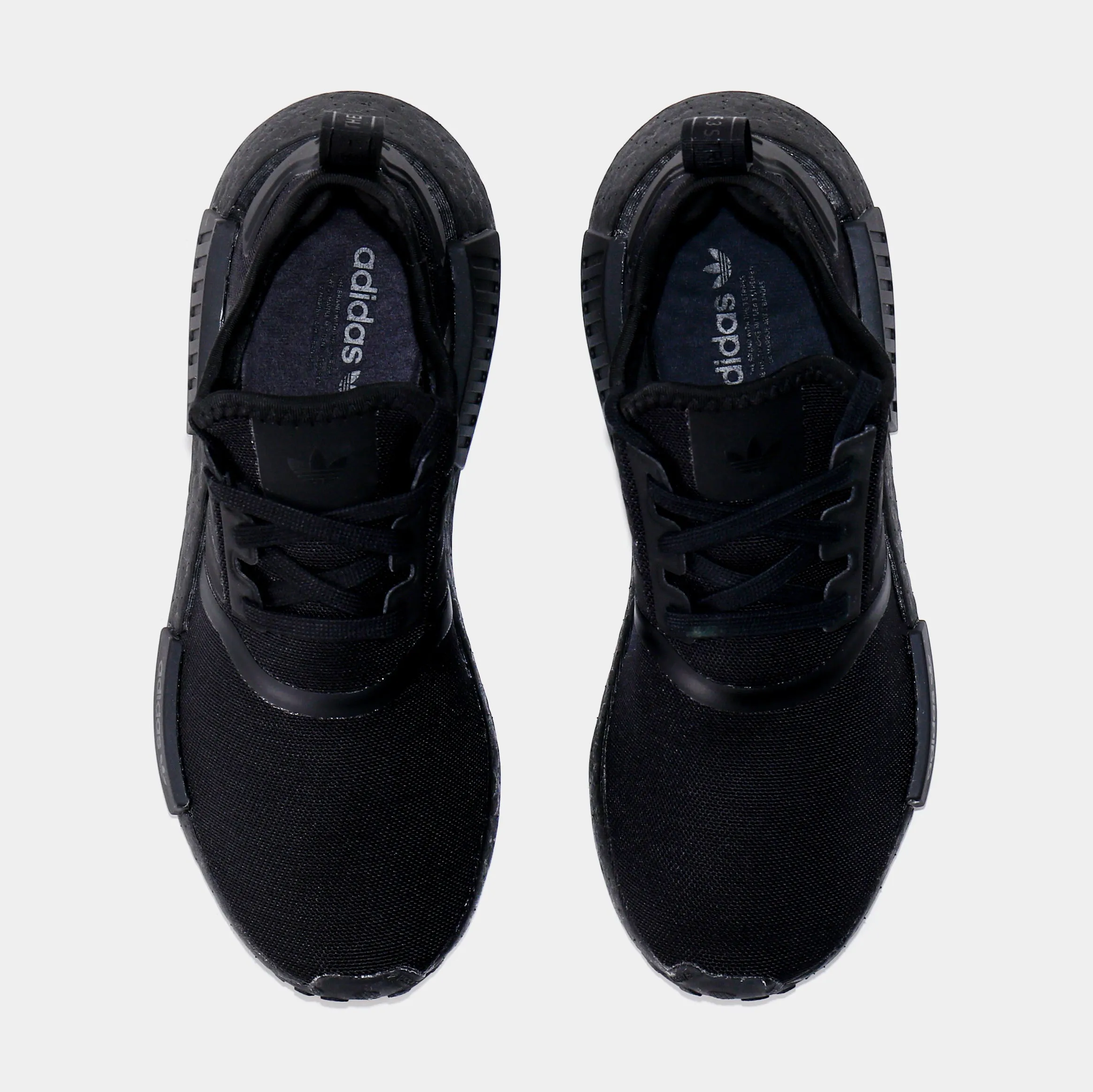 NMD R1 Grade School Running Shoes (Black)