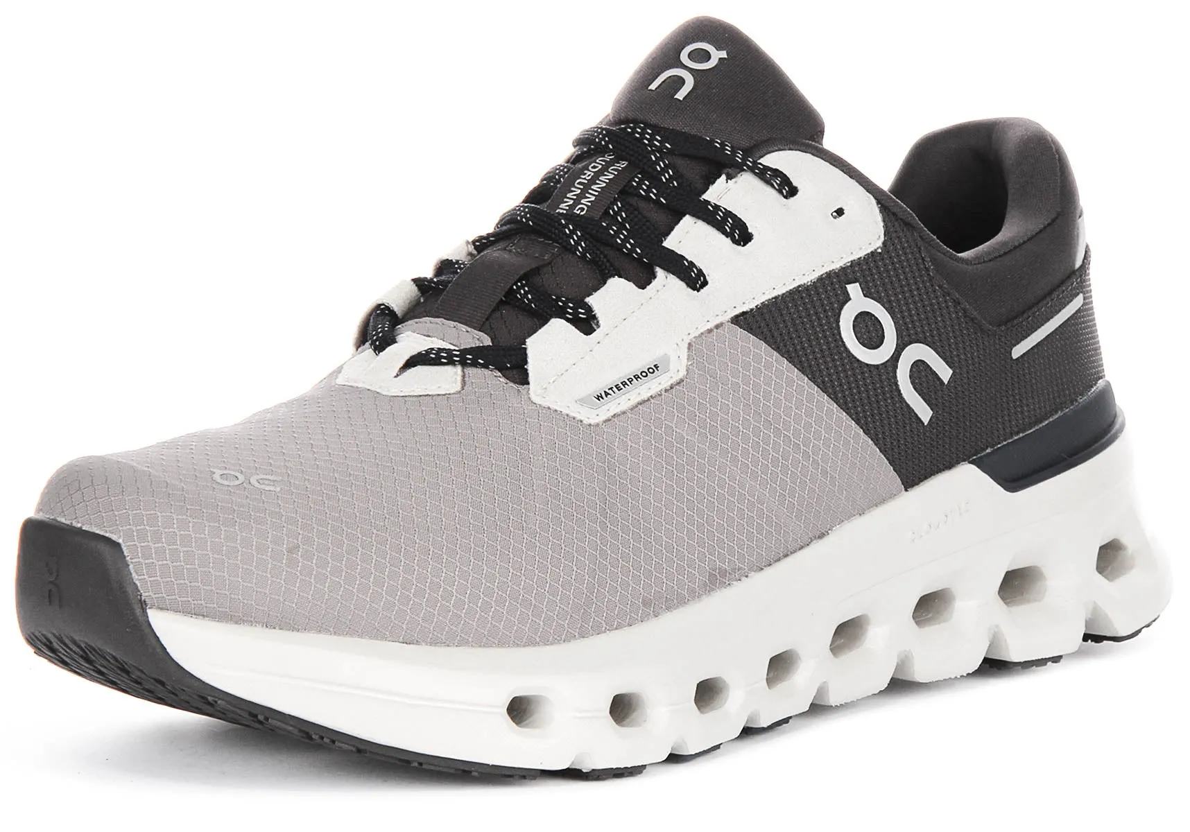 On Running Cloudrunner 2 Waterproof In Grey Black For Men