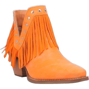 Online Exclusive | Dingo | Fine N' Dandy Cowboy Booties in Orange**PREORDER