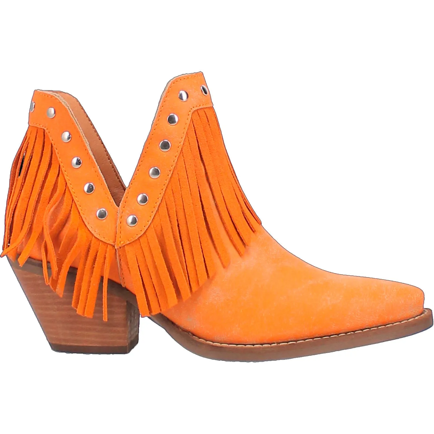 Online Exclusive | Dingo | Fine N' Dandy Cowboy Booties in Orange**PREORDER