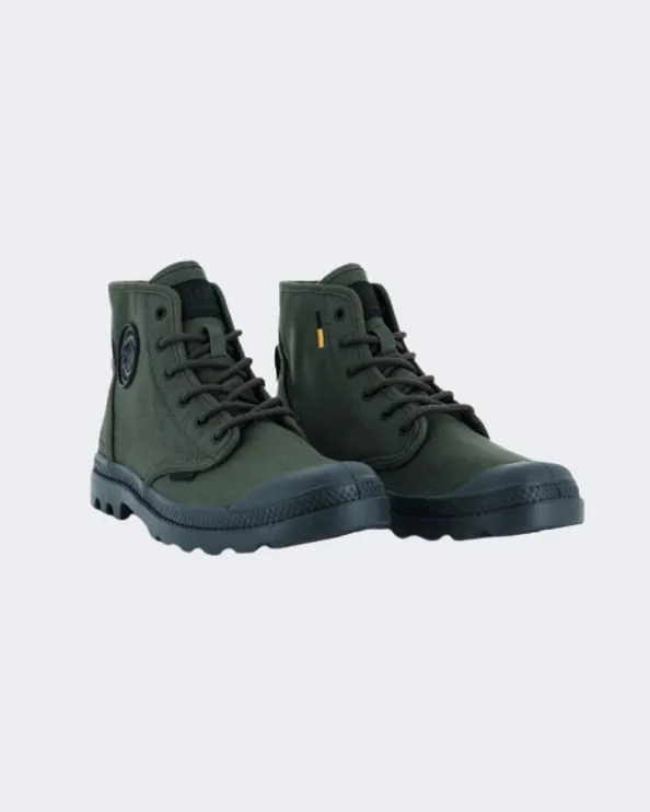 Palladium Pampa Hi Htg Supply Unisex Lifestyle Shoes Olive Night