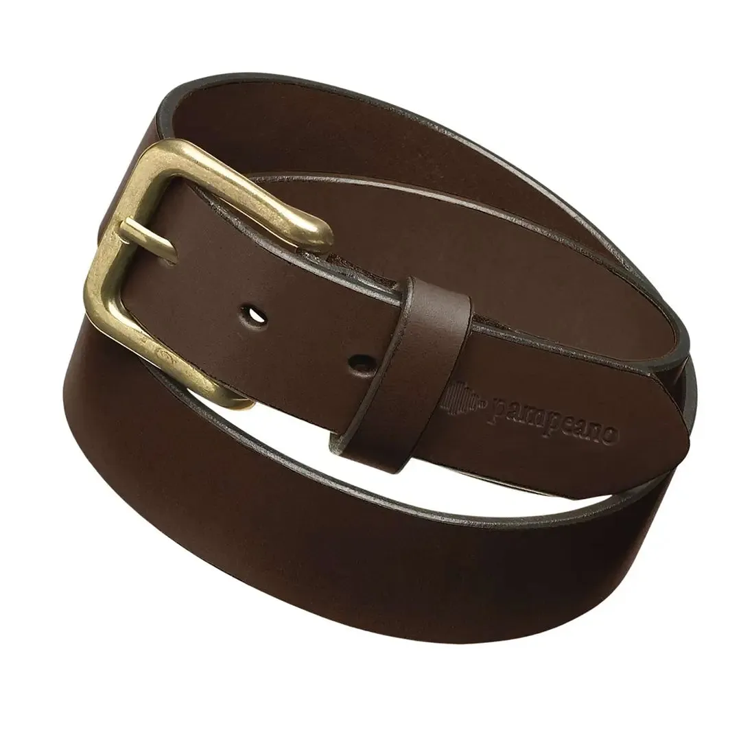 Papa Plain Brown Leather Belt by Pampeano