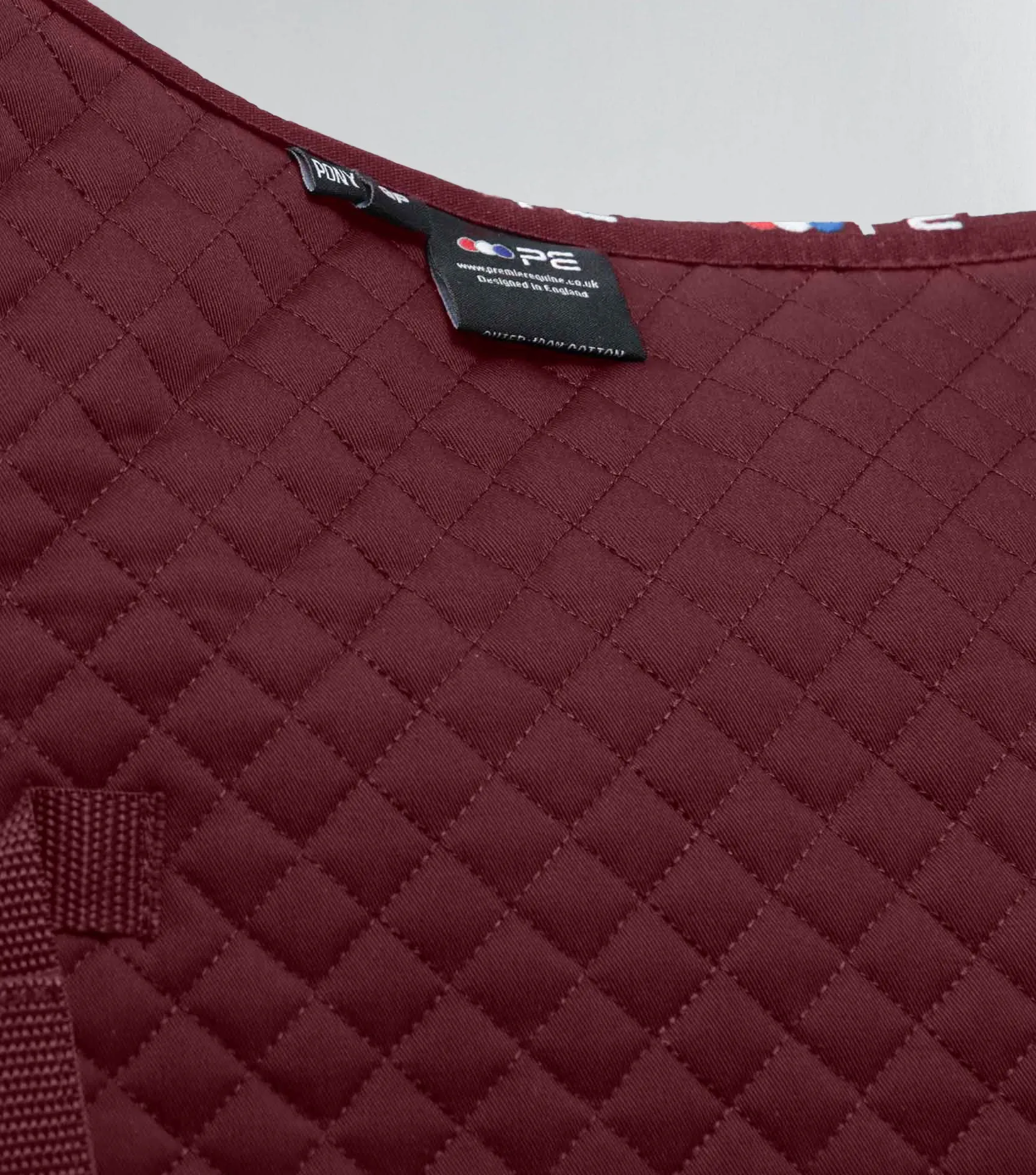 Pony Plain Cotton GP/Jump Square Burgundy