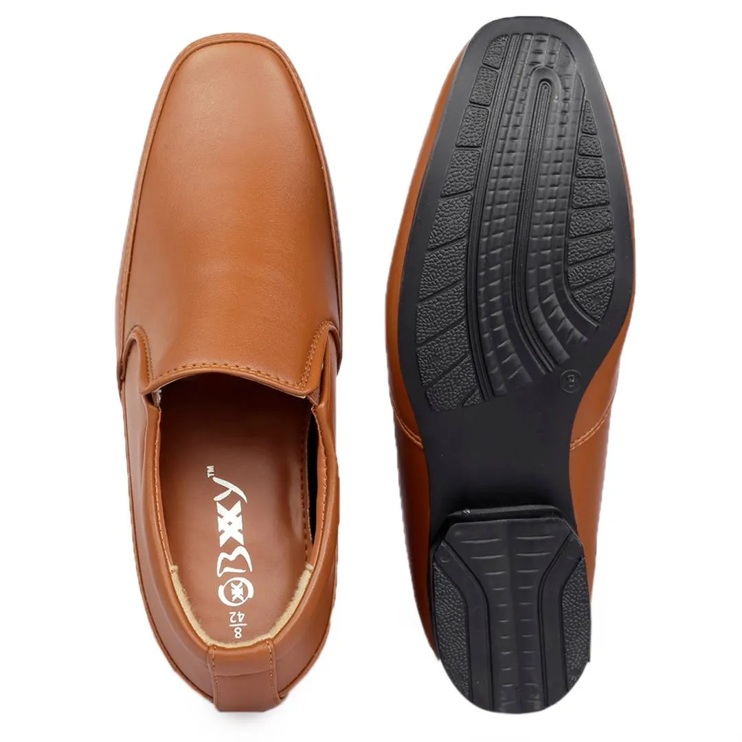 Premium Tan Faux Leather Formal Shoe For Men