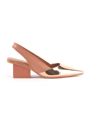 Raila Rose Gold Slingback Shoe