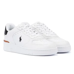 Ralph Lauren Masters Court Low White/Black Trainers