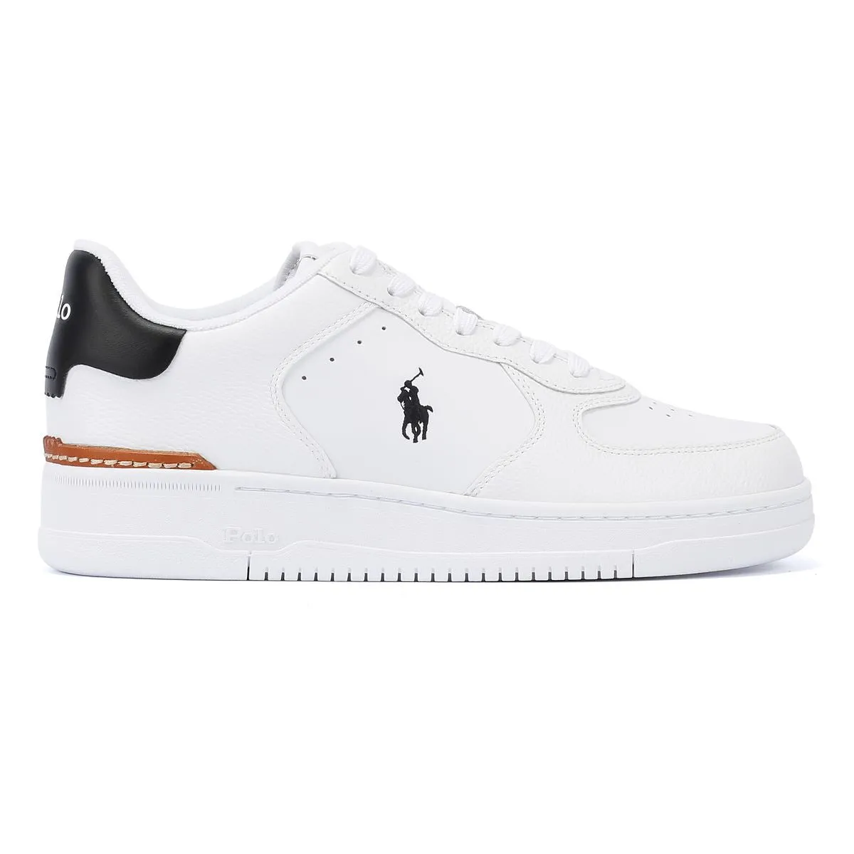 Ralph Lauren Masters Court Low White/Black Trainers