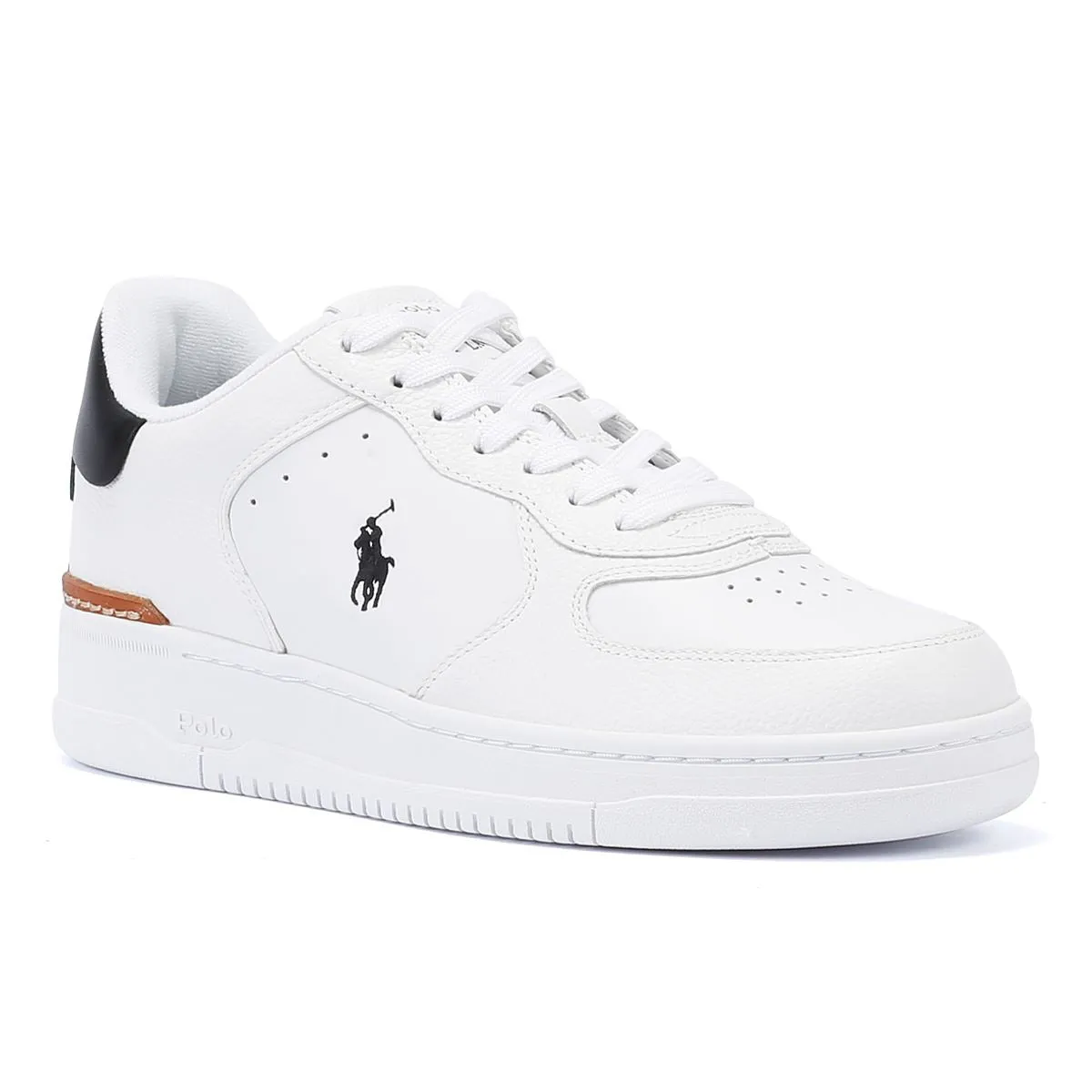 Ralph Lauren Masters Court Low White/Black Trainers