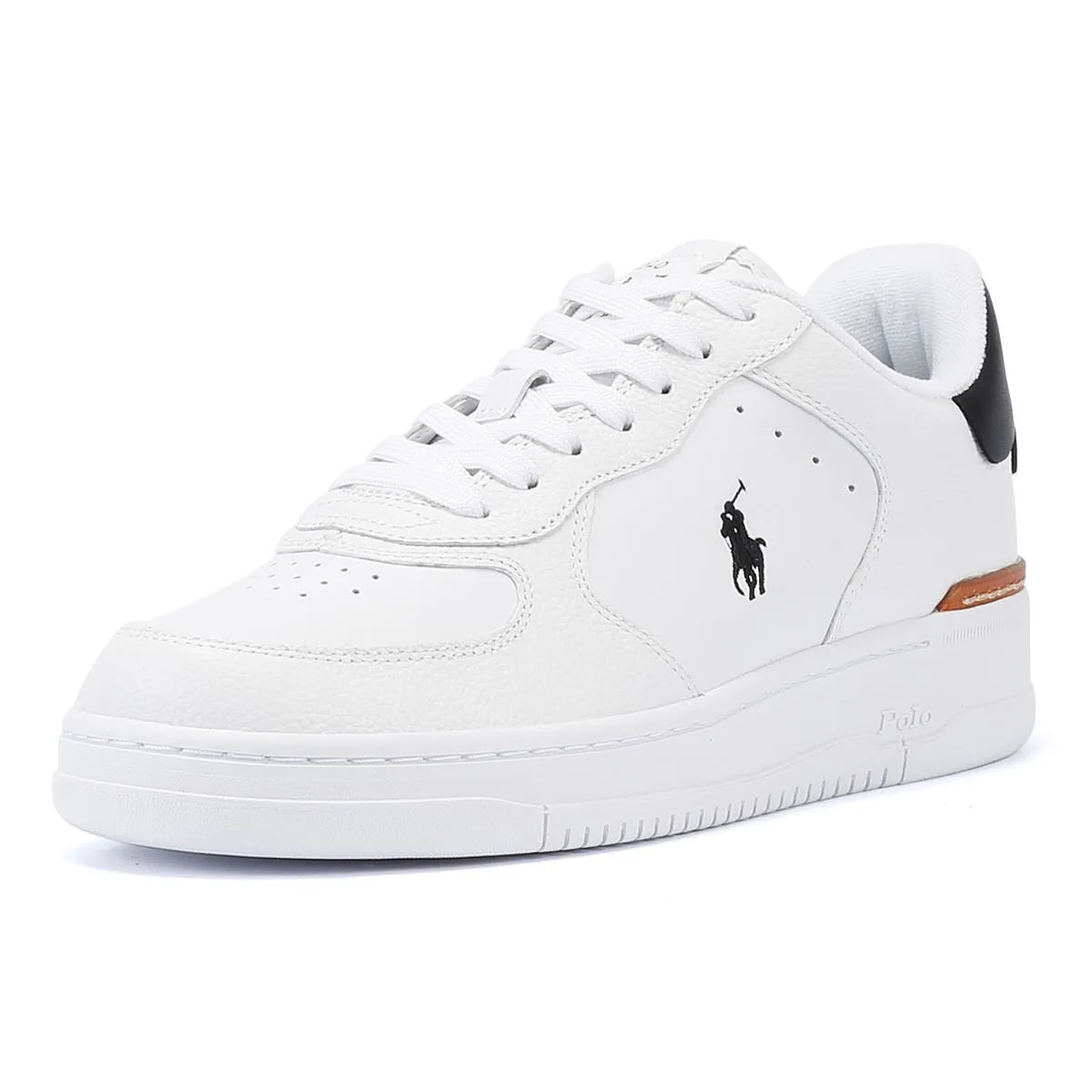 Ralph Lauren Masters Court Low White/Black Trainers