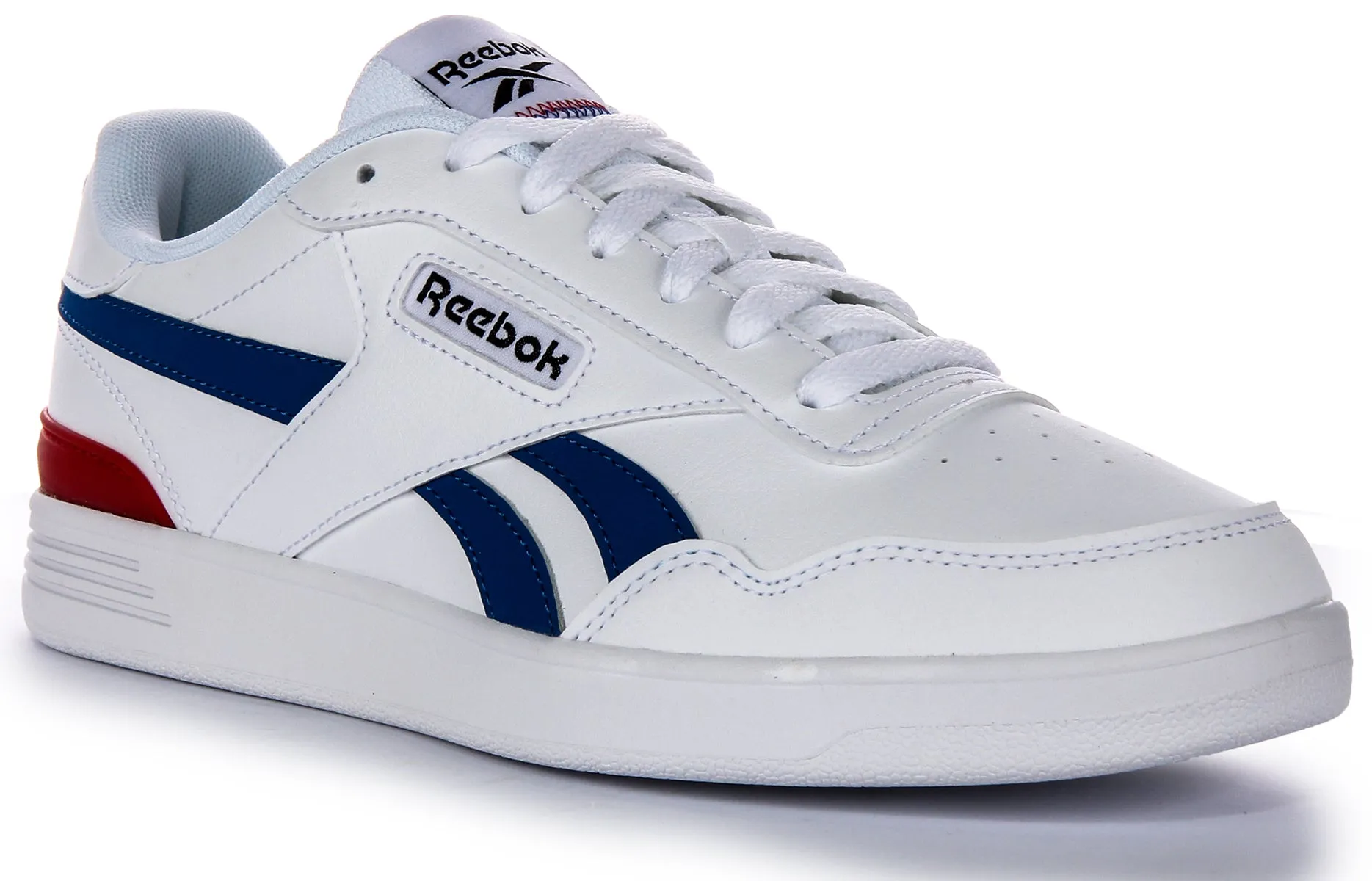 Reebok Court Advance Court In White Blue Red