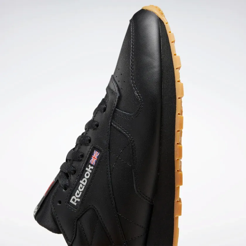 Reebok Men's Classic Leather Shoes - Core Black / Pure Grey / Rubber Gum