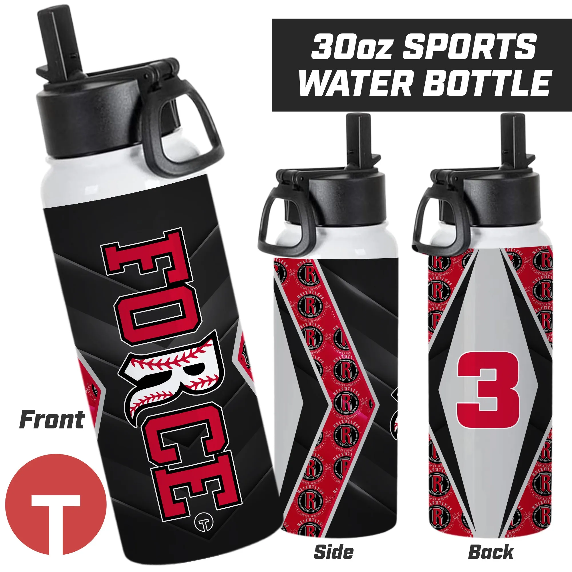 Relentless Force - LOGO 2 - 30oz Sports Tumbler