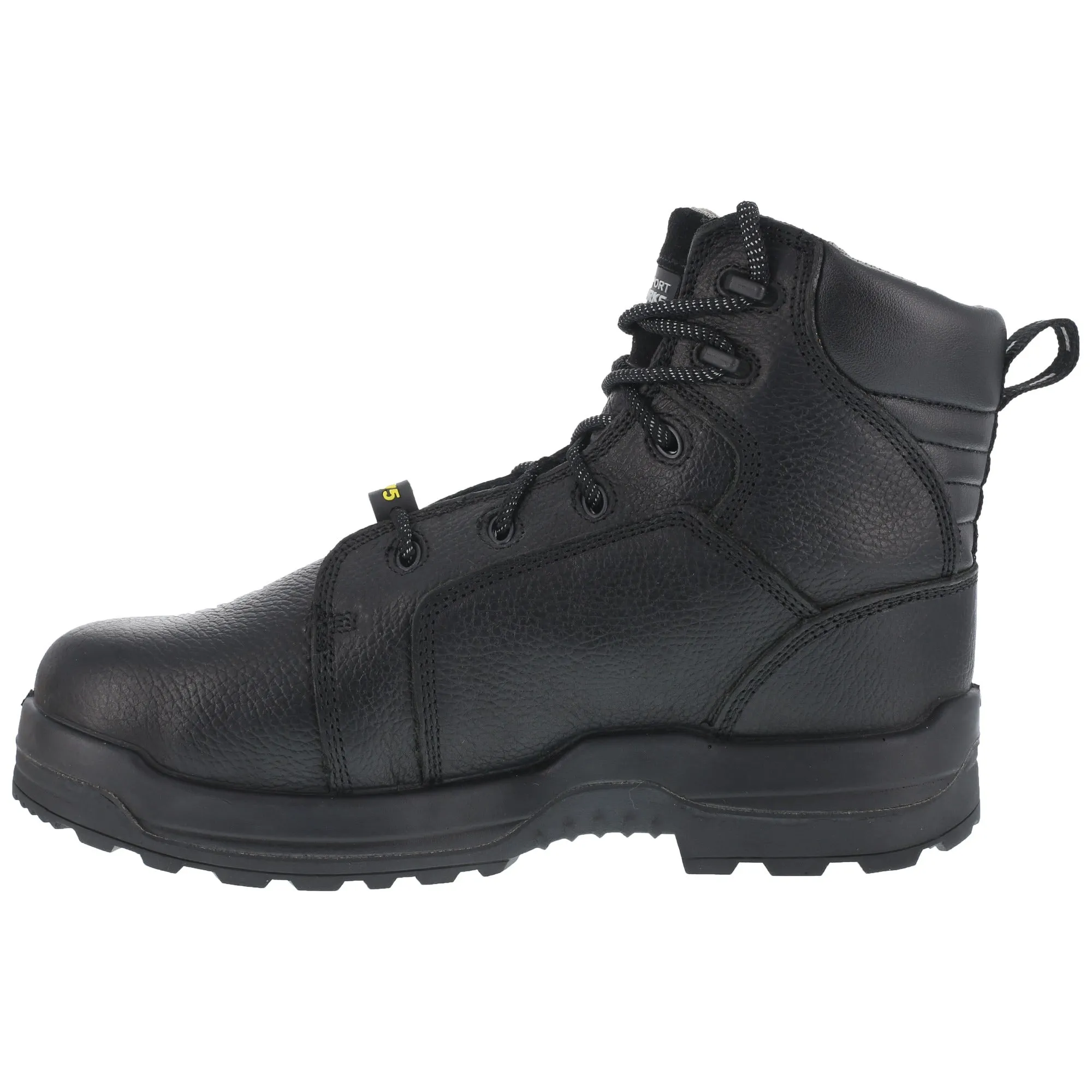 Rockport Mens Black Leather Met Guard Boots More Energy Composite Toe