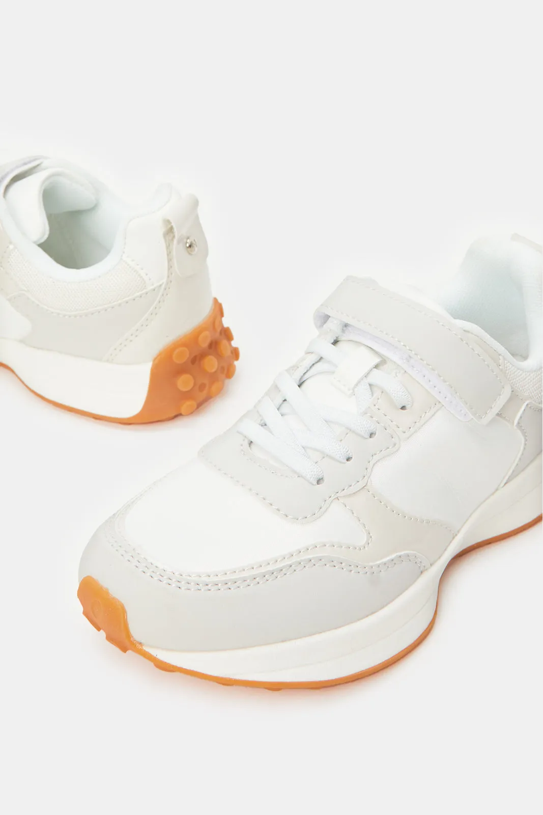 Senior Girls White Active Shoes