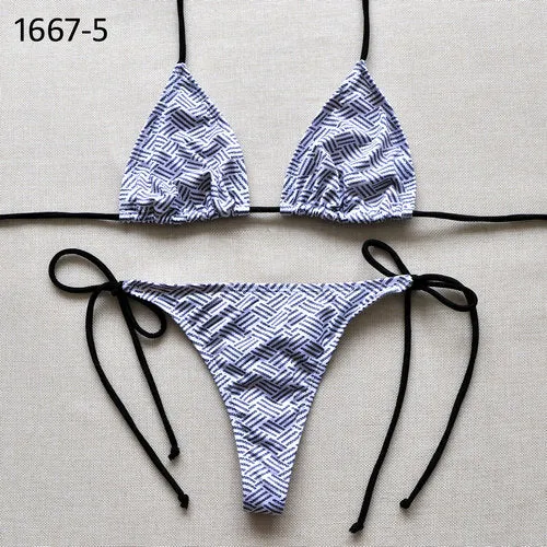 Sexy Solid Thong Bikini Women's Beach 2017 Brazilian Swimwear Female Bikinis Set Departure Beach Swimsuit String Biquini 1667