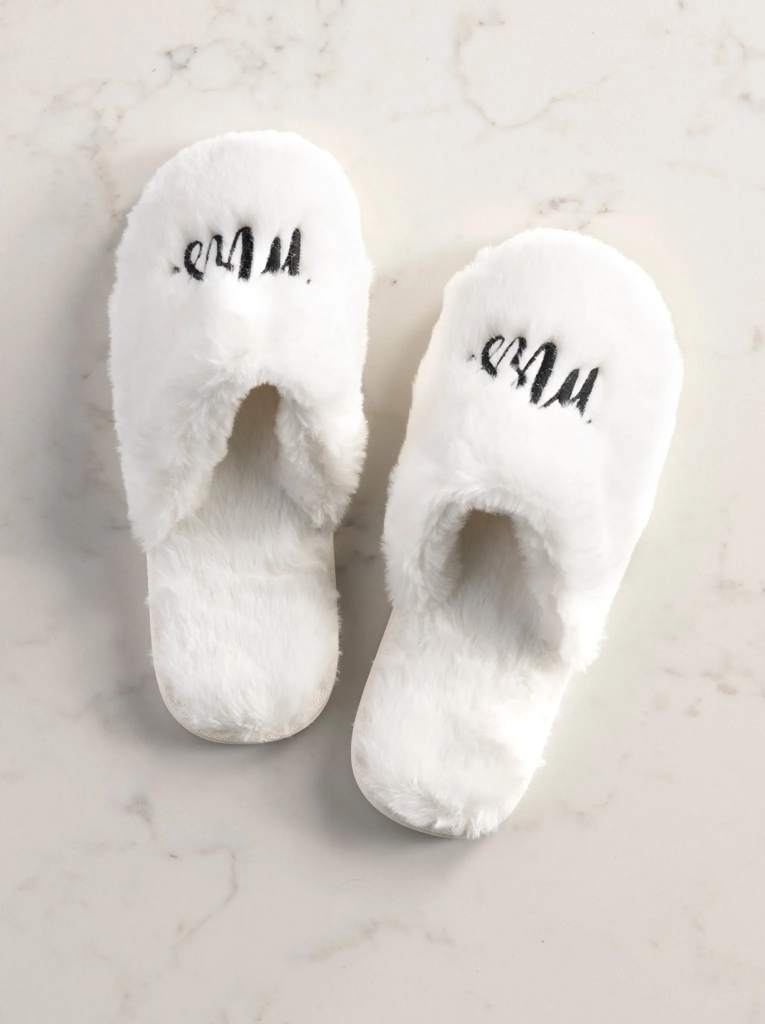 Shiraleah "Mrs" Bridal Slippers, Ivory