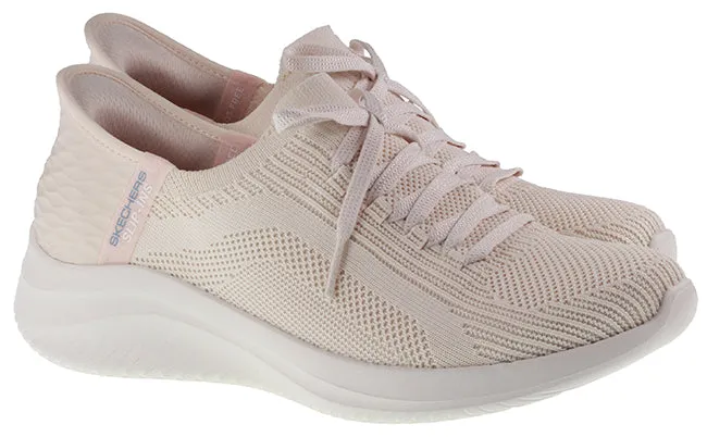 Skechers Trainers Womens Skechers Slip-ins Ultra Flex 3.0 Natural