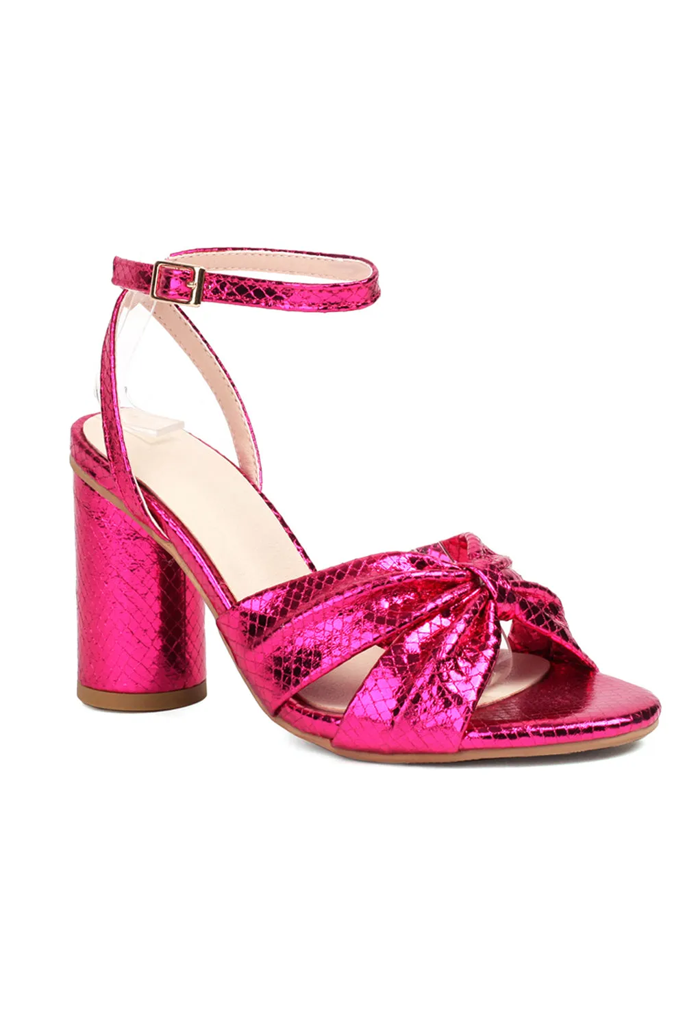 Sparkly Golden Bow Women High Heels