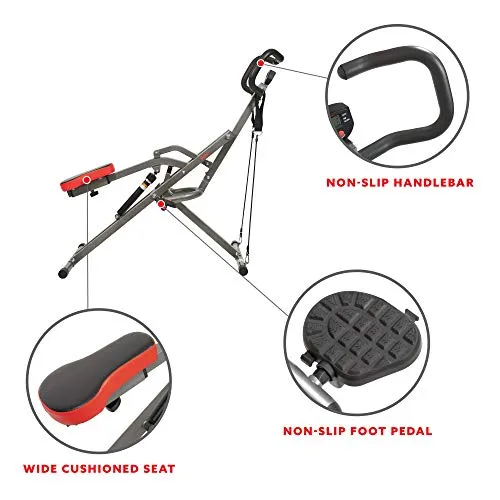 Sunny Health & Fitness Row-N-Ride PRO™ Squat Assist Trainer - SF-A020052