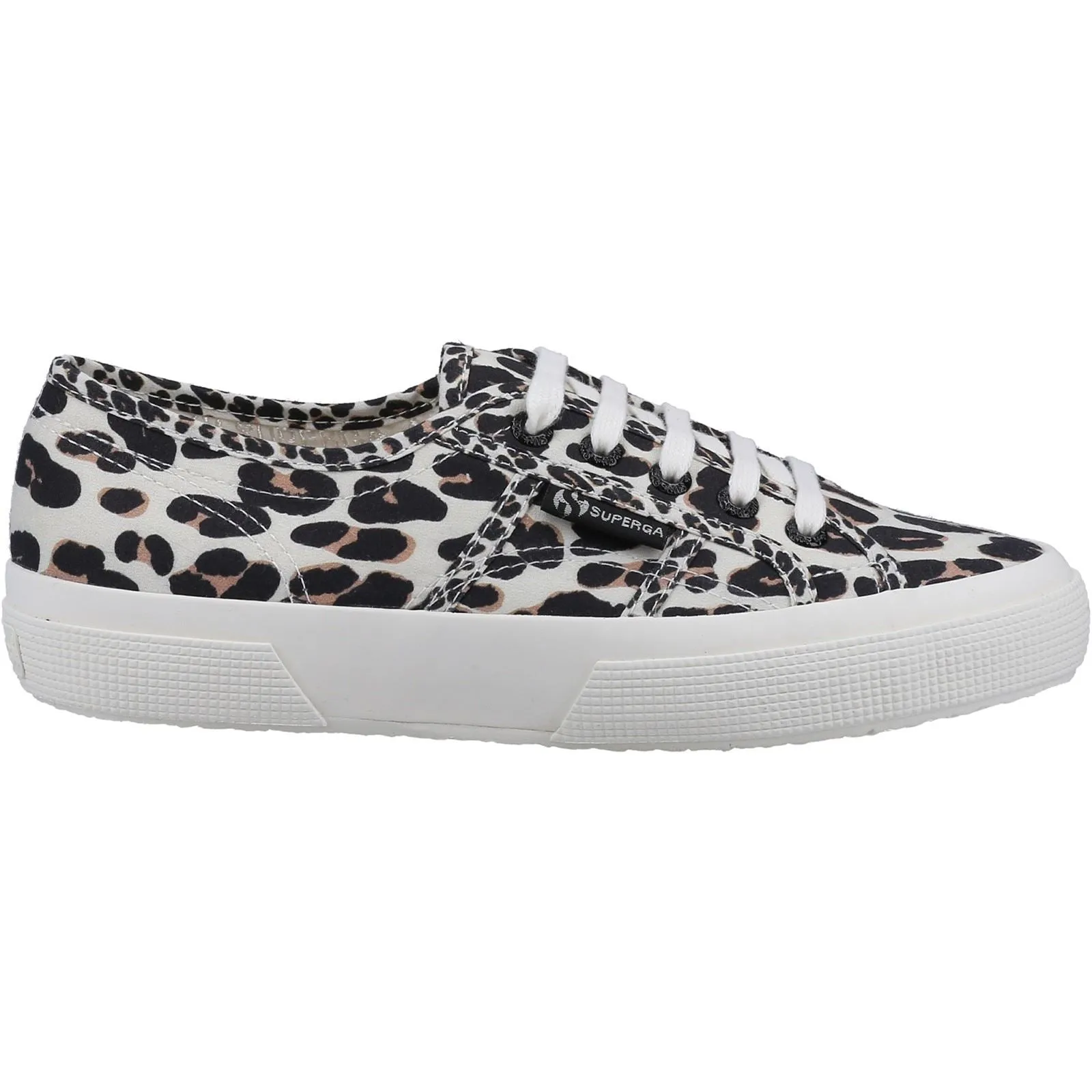 Superga 2750 Light Leopard Print Cotton Women's Light Beige Leopard Trainers