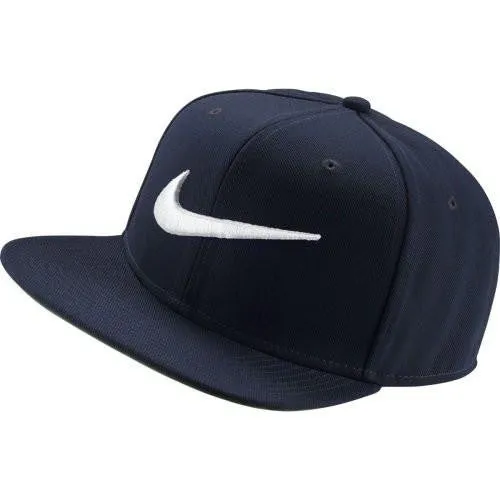 Swoosh Pro Snapback Cap, Dark Obsidian, One Size Adjustable