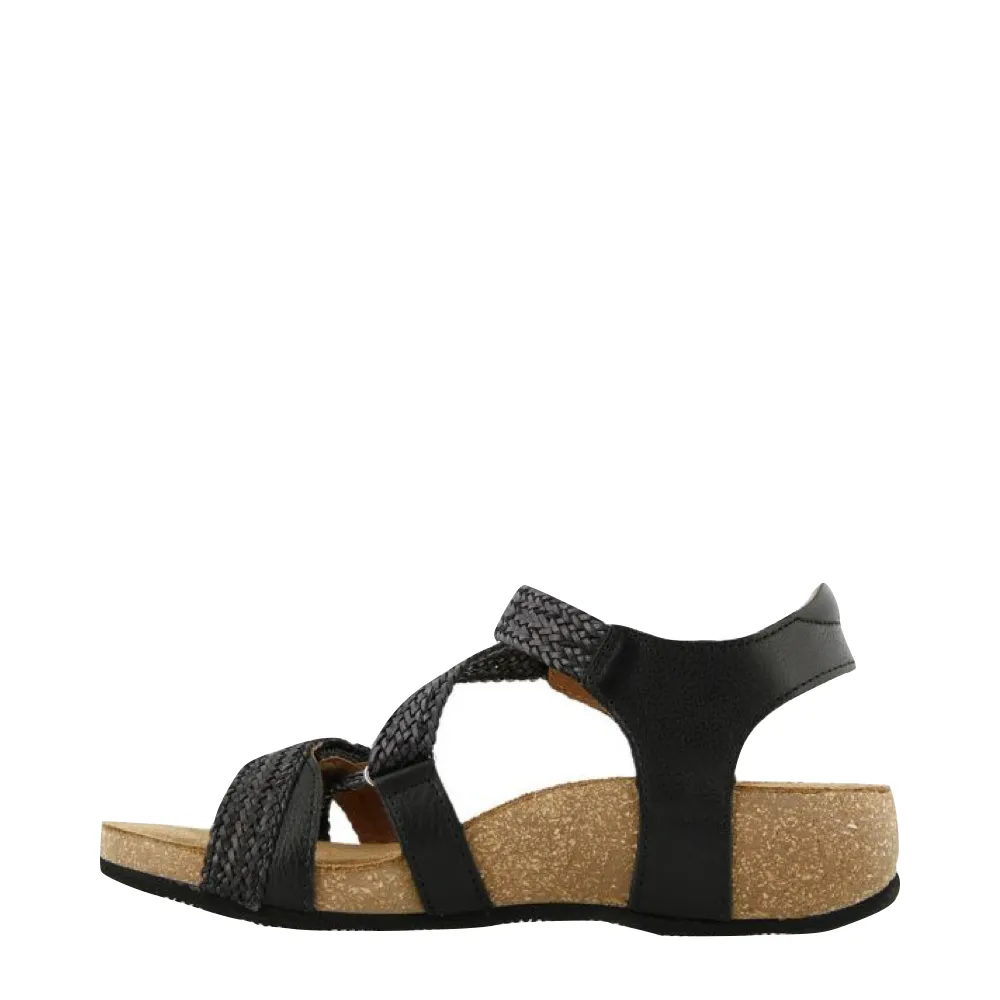 Taos Women's Trulie Strap Sandal in Black