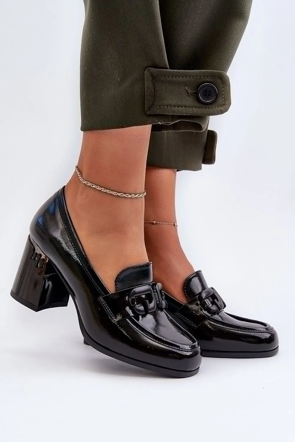 TEEK - Dripped Heeled Link Shoes