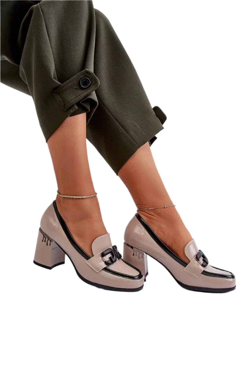 TEEK - Dripped Heeled Link Shoes