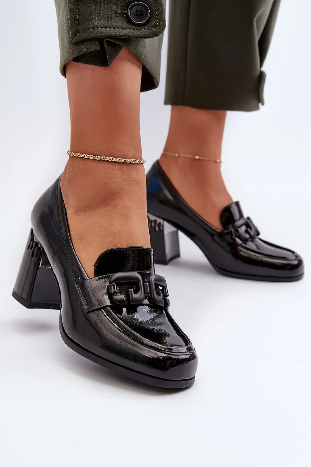 TEEK - Dripped Heeled Link Shoes