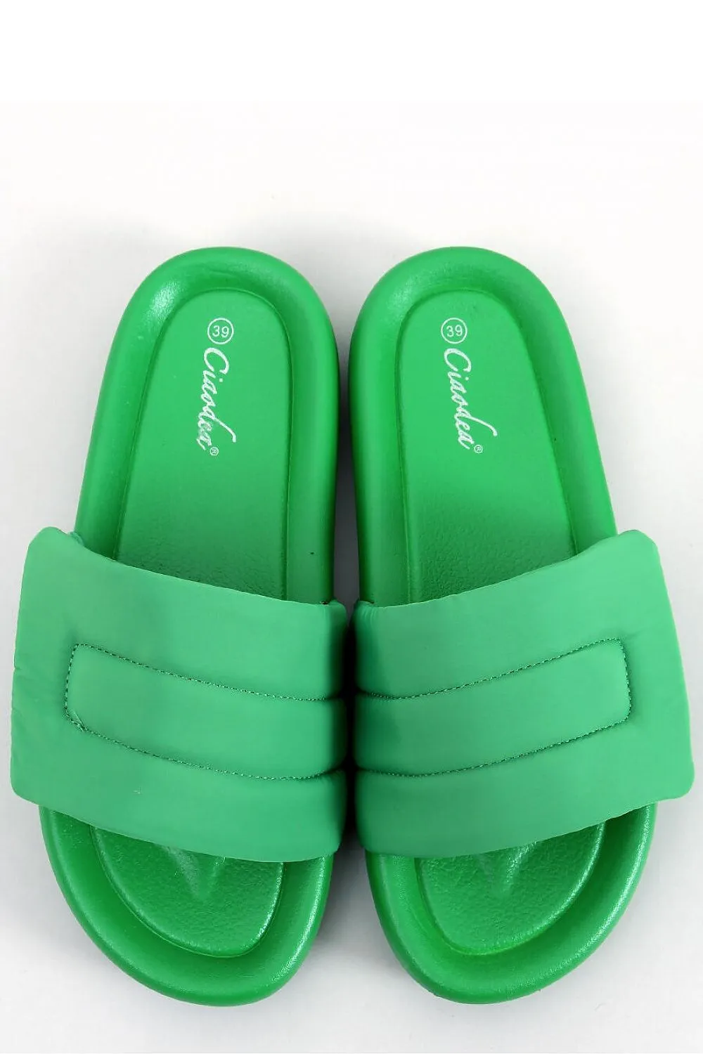 TEEK - Green Nylon Velcro Band Slides