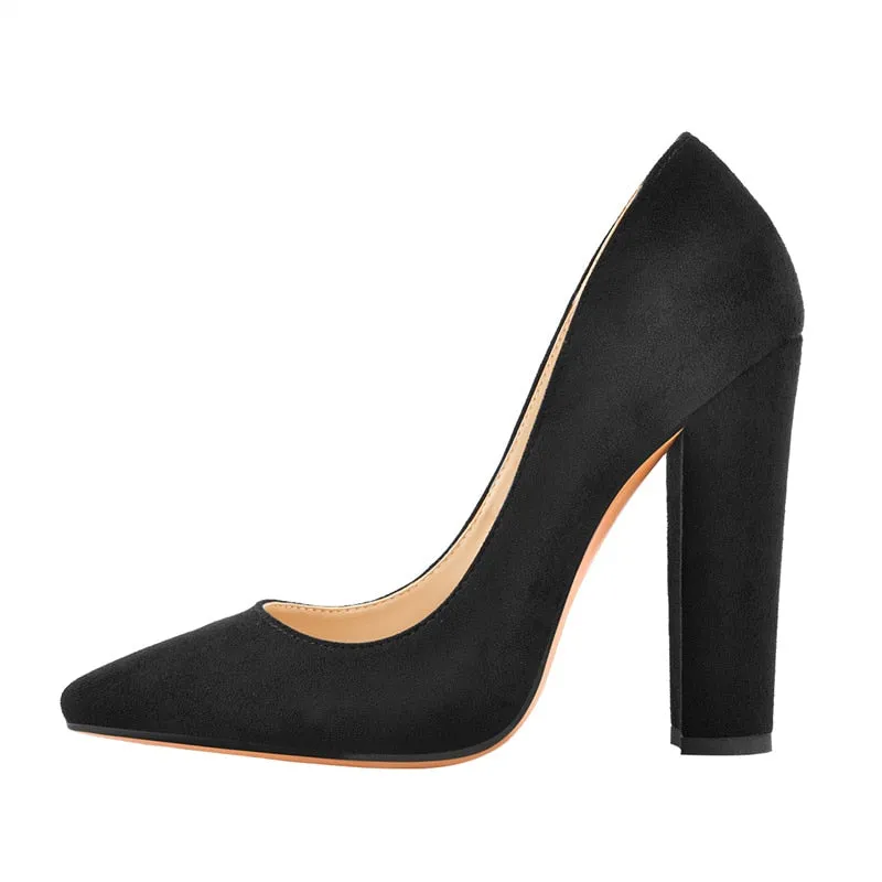 TEEK - Point Toe Block Pumps