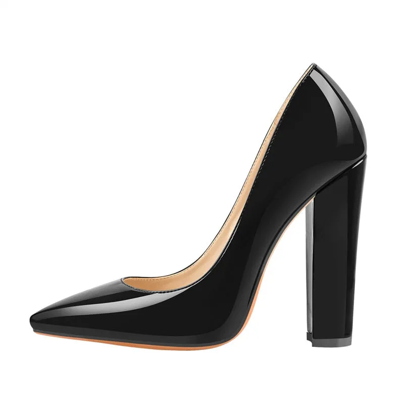 TEEK - Point Toe Block Pumps