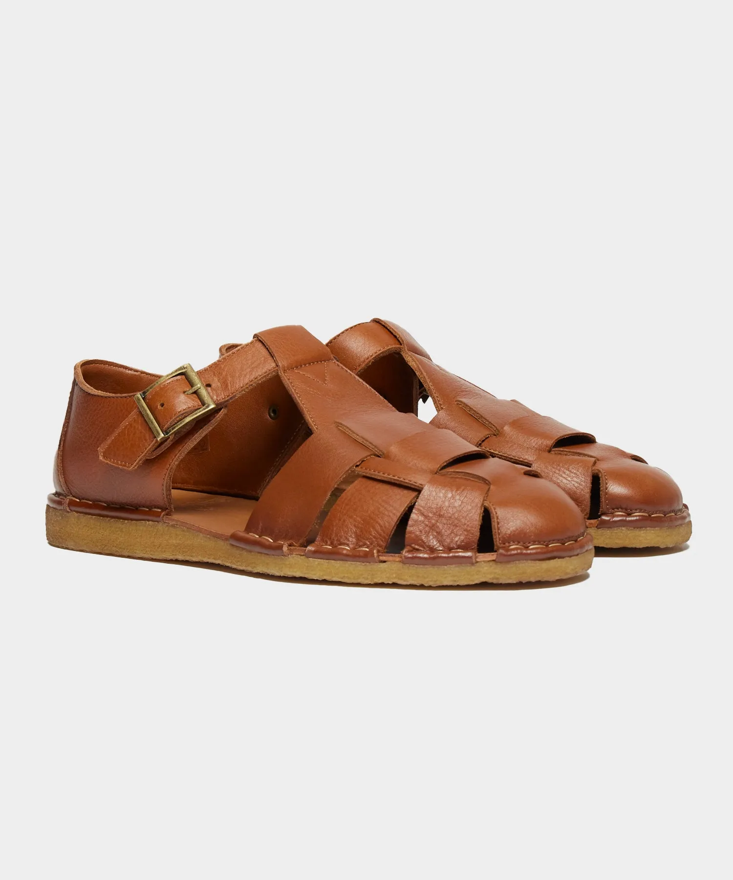 Todd Snyder x Gardenheir Leather Fisherman Sandals