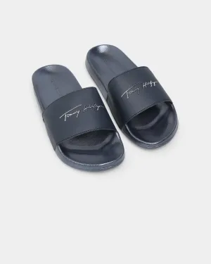 Tommy Jeans Women's Metallic Pool Slides Desert Sky