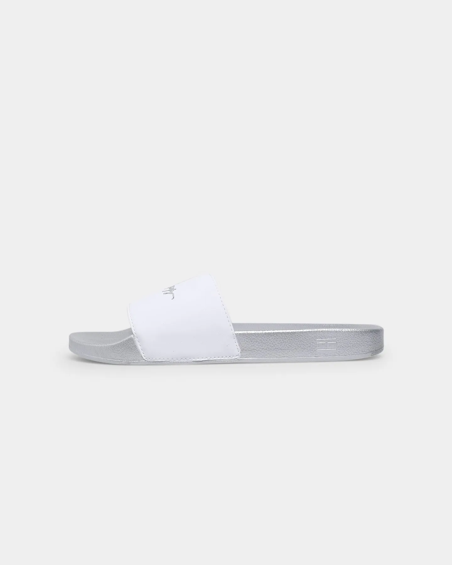 Tommy Jeans Women's Metallic Pool Slides Silver