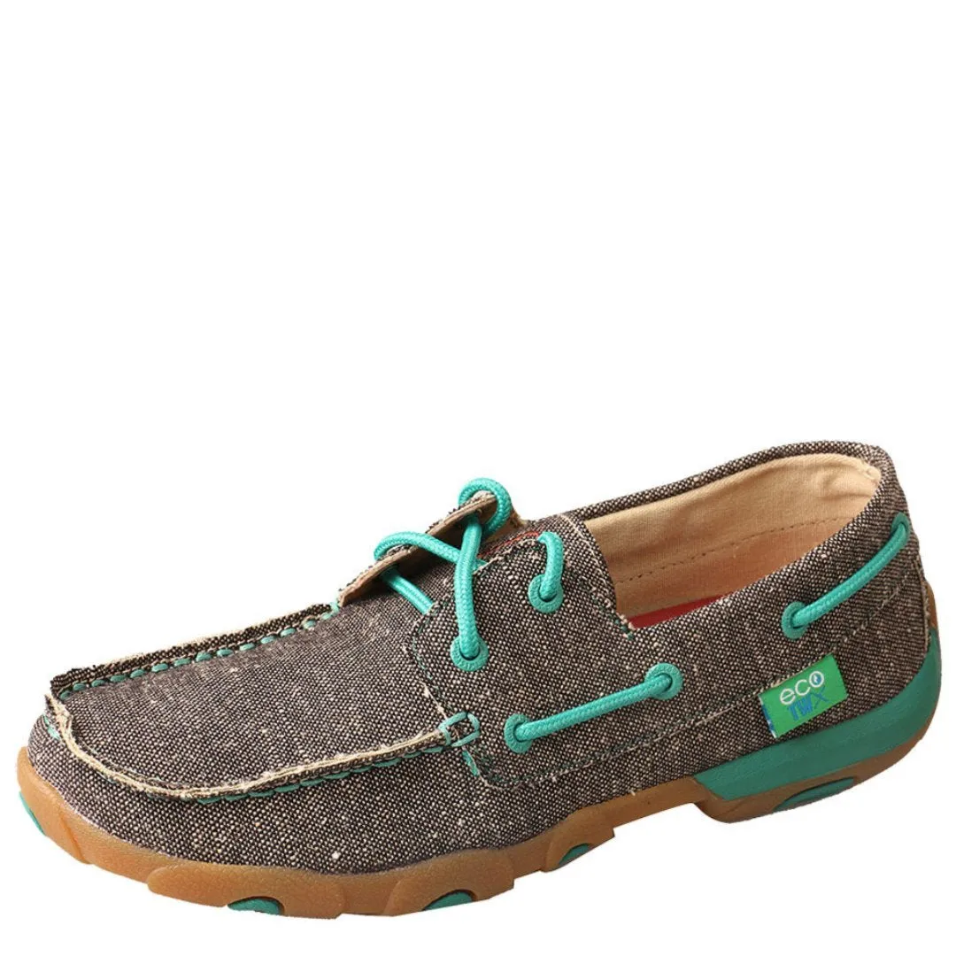 Twisted X Women's ecoTWX Driving Moc Boat Shoes