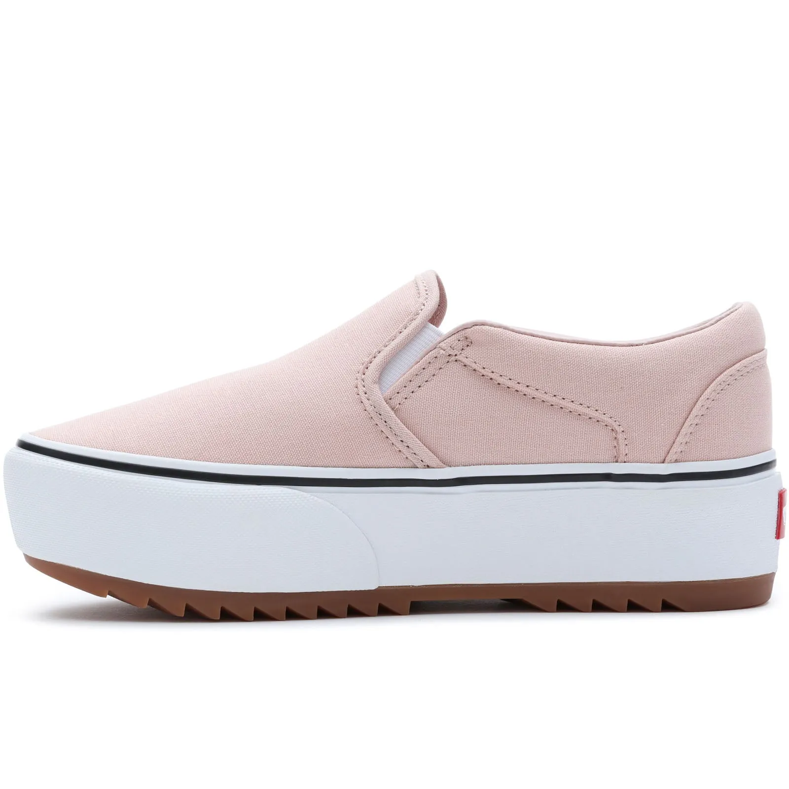 Vans Womens Asher Platform Slip On Low Rise Trainers