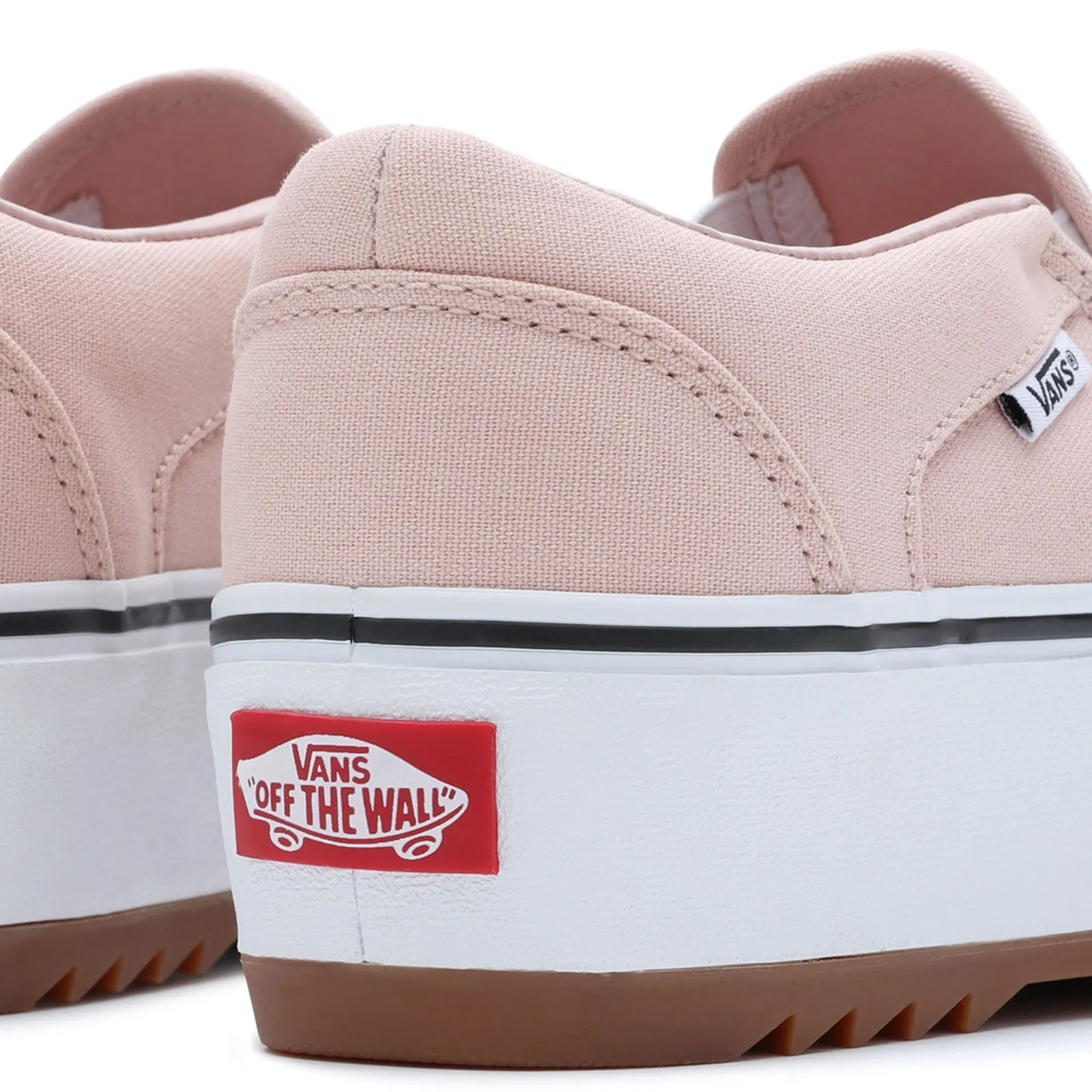 Vans Womens Asher Platform Slip On Low Rise Trainers