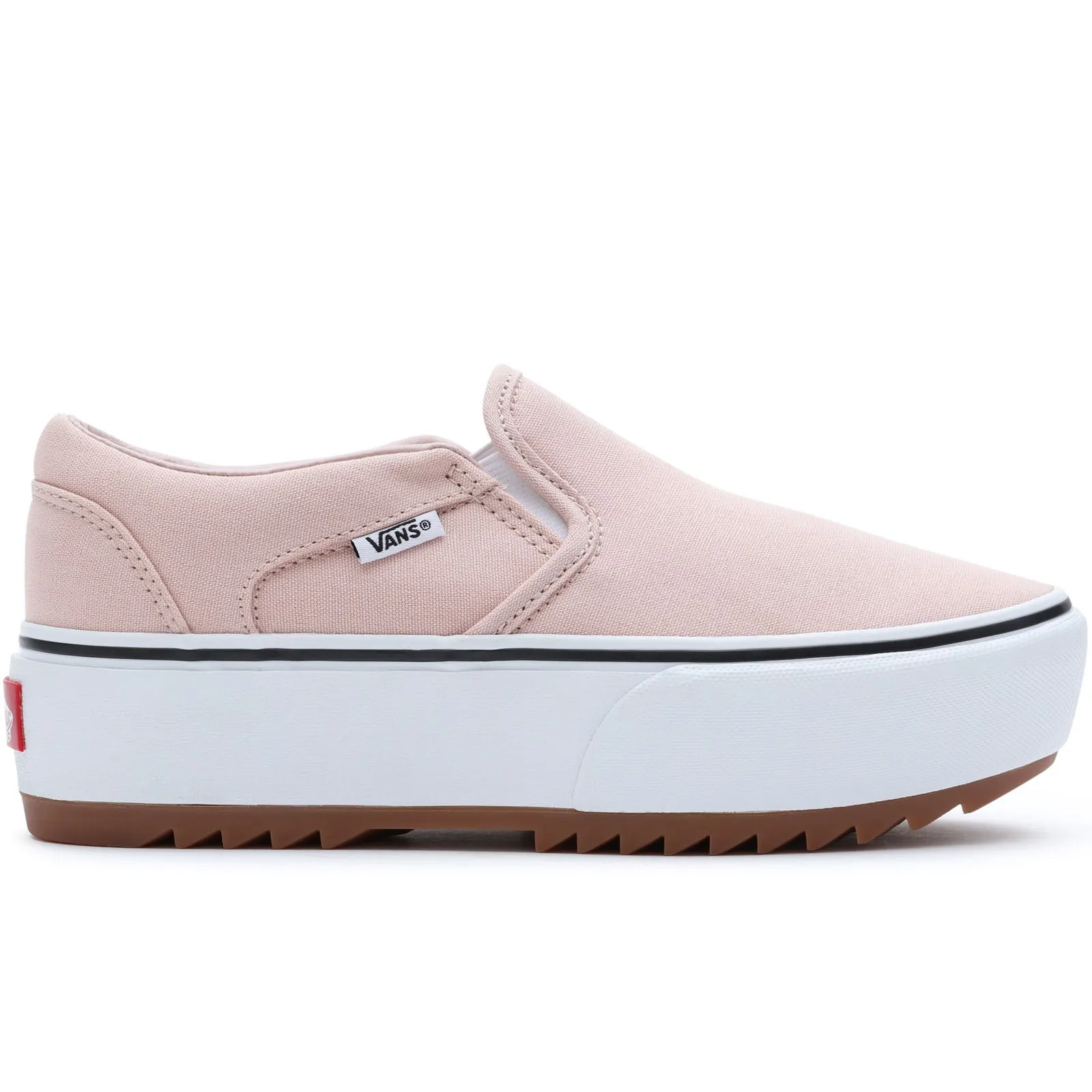 Vans Womens Asher Platform Slip On Low Rise Trainers