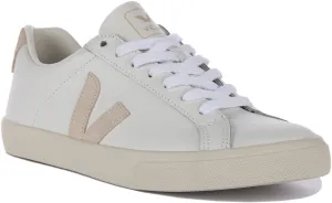 Veja Esplar Logo In White Beige For Men