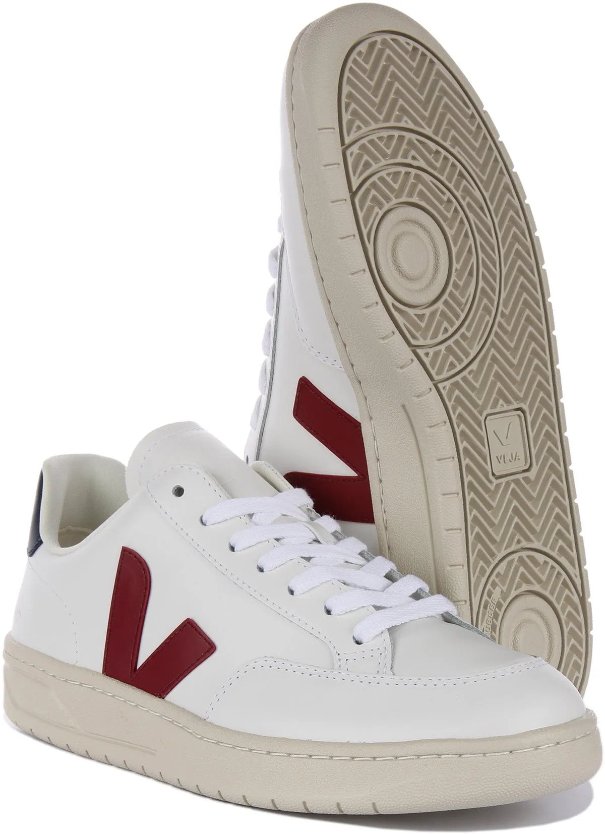 Veja V 12 Leather In White Multi For Men